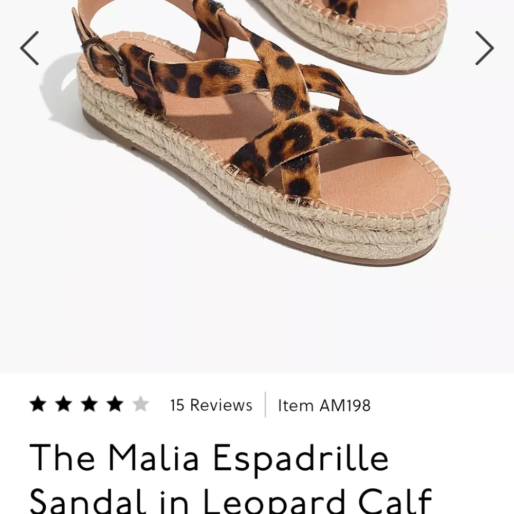 NWOT Madewell Malia Espadrille Sandal